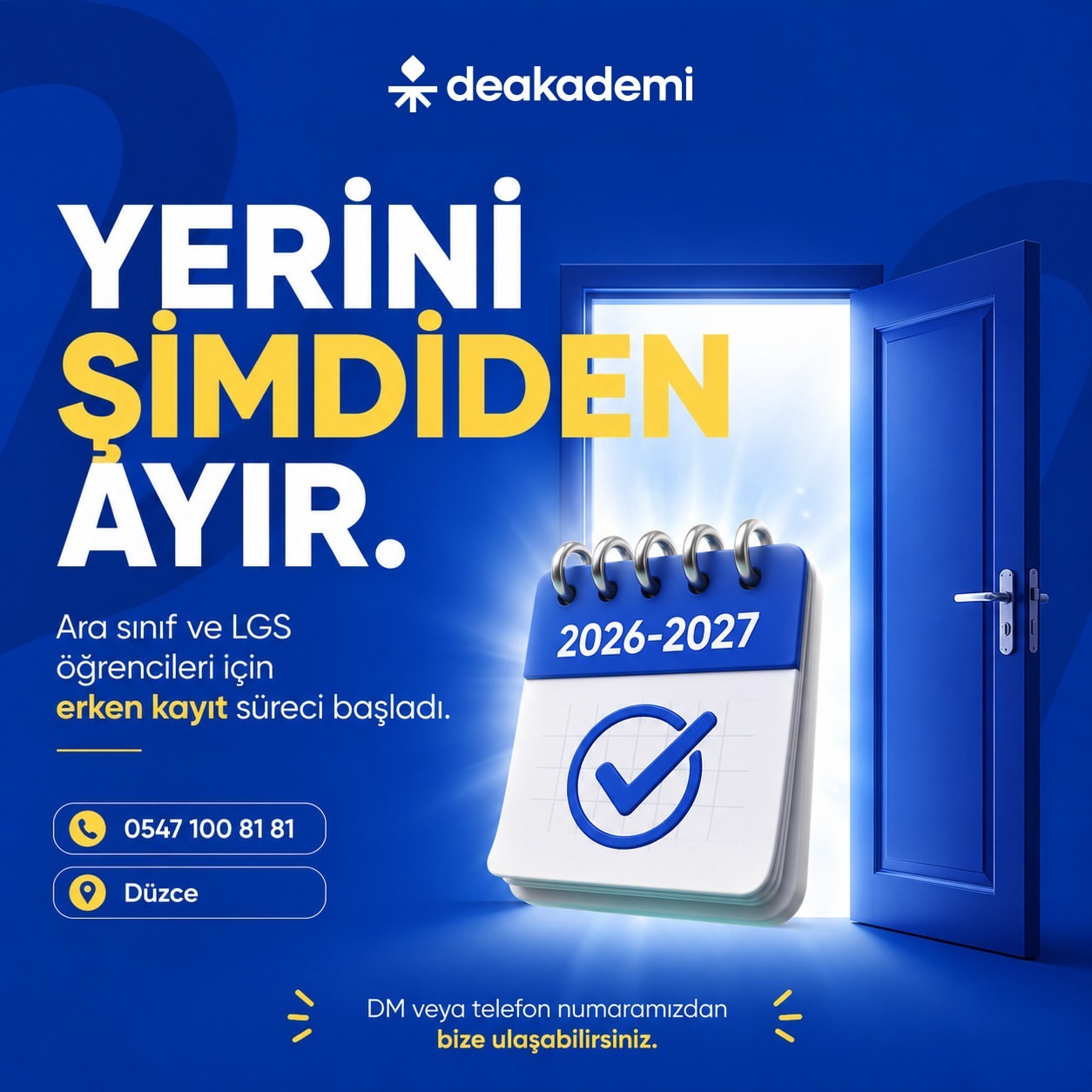 Instagram gönderisi: ara sınıf ve LGS öğrencileri için erken kayıt