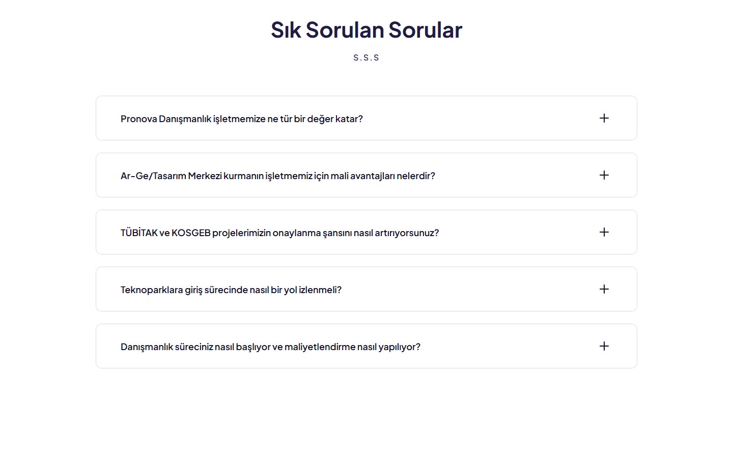 Pronova Danışmanlık - Web Sitesi