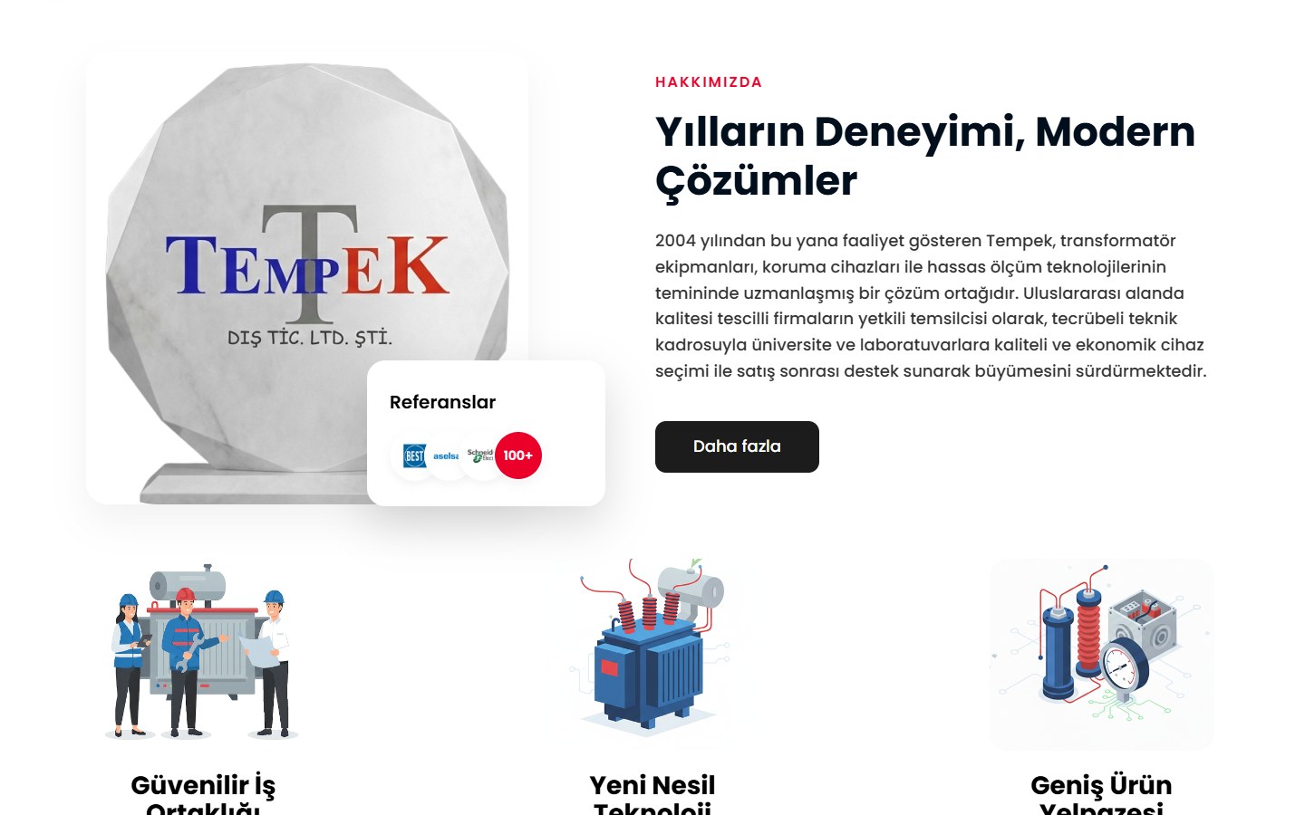 Tempek - Kurumsal Web Sitesi